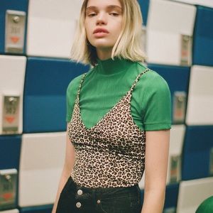 Urban Outfitters Heidi Animal Print Tank Top